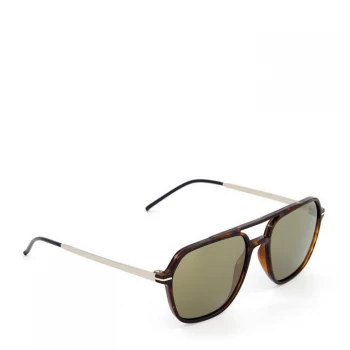 Dune 'Osark' Aviator Sunglasses - near black