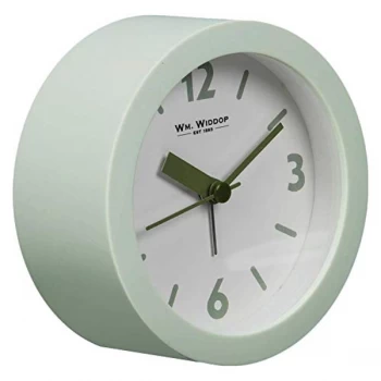 Round Alarm Clock with Sweep Movement - Gree