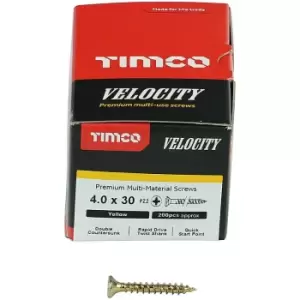 Timco Multi Purpose Countersunk Velocity Screw - 4.0 x 30 (200 pack)