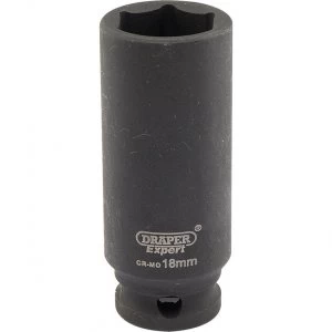 Draper Expert 3/8" Drive Hi Torq Deep Hexagon Impact Socket Metric 3/8" 18mm