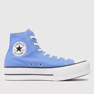 Converse Pale Blue Chuck Taylor All Star Lift Trainers