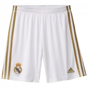 adidas Real Madrid Home Shorts 2019 2020 Junior - White