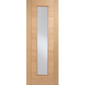 Vancouver Long Light Internal Prefinished Oak 1 Lite Door - 762 x 1981mm