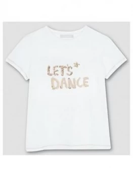 Mintie by Mint Velvet Girls Let's Dance T-Shirt - Ivory, Size Age: 11-12 Years, Women