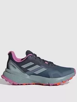 Adidas Terrex Soulstride Walking Shoe, Navy/Multi, Size 7, Women