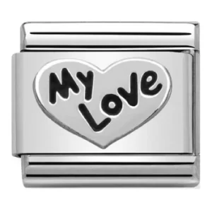 Nomination CLASSIC Silvershine Symbols Heart My Love Charm 330101/09