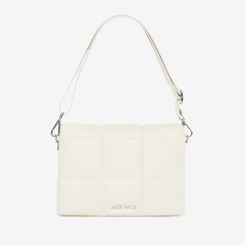 Jack Wills Quilted Shoulder Bag - White