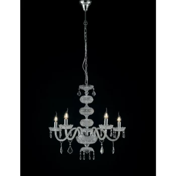 Fan Europe Lighting - Fan Europe INCANTO 5 Light Chandeliers Chrome, Crystal 69x79cm