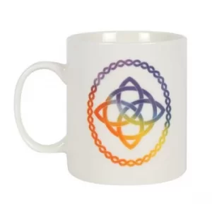 Rainbow Celtic Knot Ceramic Mug