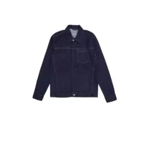 French Connection San Fran Zip Up Denim Jacket - Blue