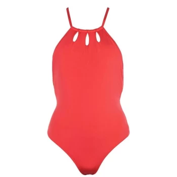 Biba Tear Halter Swimsuit - Red