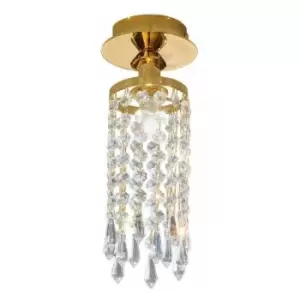 Kolarz CHARLESTON - Designer Crystal Surface Mounted Spotlight Polished Gold, 1x G9