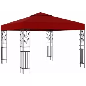 Gazebo 3x3 m Wine Red Vidaxl Red