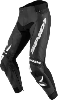 Spidi RR Pro 2 Motorcycle Leather Pants, black-white, Size 54, black-white, Size 54