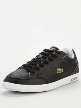 Lacoste Lacoste Graduatecap Leather Trainers, Black, Size 10, Men