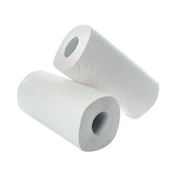 2Work Kitchen Roll (Pack of 2) x12 White CT73665