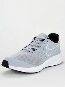 Nike Star Runner 2 Trainer - Grey/White, Size 3