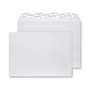 Creative Senses Velvet Envelopes C4 Peel & Seal 229 x 324mm Plain 140 gsm White Velvet Pack of 125