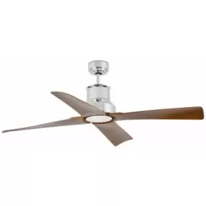 Faro Lighting - Faro Winche LED 4 Blade Chrome Ceiling Fan With dc Motor