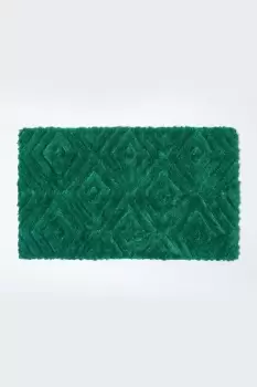 Super Absorbent Ikat Pattern Bath Mat