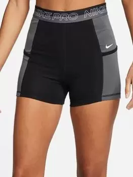 Nike Pro Femme 3" Shorts - Black, Size 2XL, Women