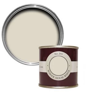 Farrow & Ball School house white No. 291 Matt Emulsion Paint 100ml Tester pot