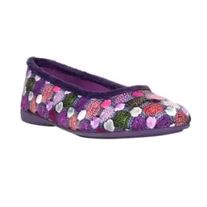 Sleepers Womens/Ladies Samira Ballerina Slippers (8 UK) (Purple)