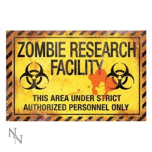 Zombie Research Facility Sign