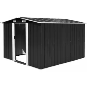 Vidaxl - Garden Shed Metal 257x298x178cm Anthracite - Anthracite