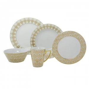 Biba Manhattan Soup Bowl - Cream/ Gold