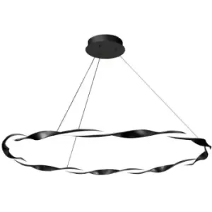 Cristal Sand LED Pendant Lamp 48W 3480Lm 3000K Black