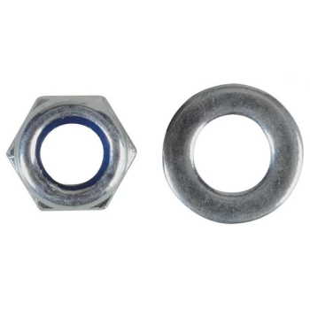 ForgeFix Nyloc Nuts & Washers Zinc Plated M5 ForgePack 40