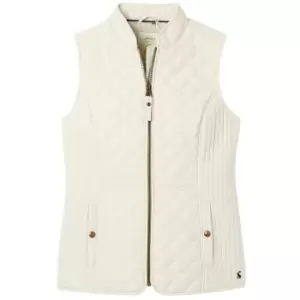 Joules Womens Minx Quilted Gilet Winter White 10