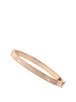 Radley Ladies 18Ct Rose Gold Plated Hinge Studded Bangle