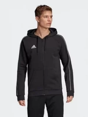 adidas Core 19 Hoodie, Red/White, Size XS, Men