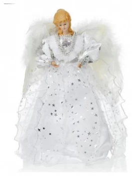 Angel Tree Topper - Silver and White