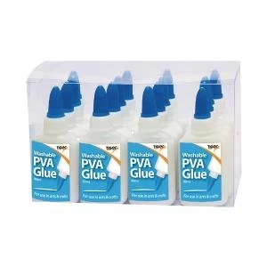 Tiger Washable PVA Glue 40ml Pack of 16 301559