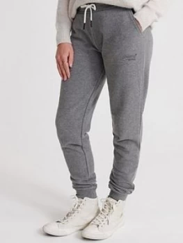 Superdry Elite Loopback Joggers - Grey, Size 8, Women