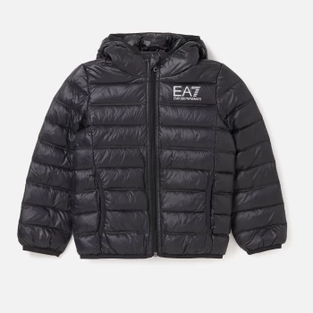 Emporio Armani EA7 Sporty Core Identity Hooded Jacket Black Size 14 Years Boys