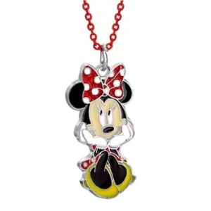 Disney Minnie Mouse Multicoloured Pendant Necklace NH00791RL-16.PH