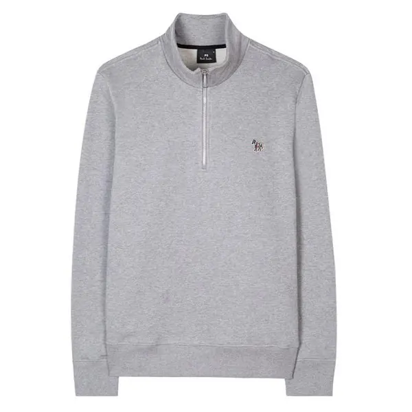 Paul Smith Regular Half Zip Sweatshirt - Grey M