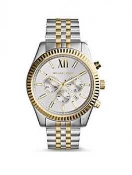 Michael Kors Mk8344 Lexington Two Tone Chronograph Mens Watch