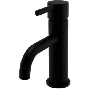 Kartell TAP150NR K-Vit Brassware Nero Round Mono Basin Mixer, Matt Black - Matt Black