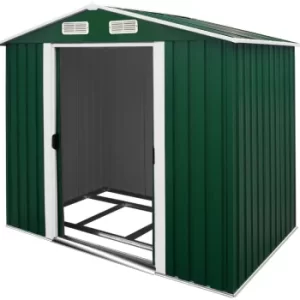 Garden Shed Green Metal 8x6ft