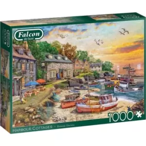 Jumbo Falcon de luxe Harbour Cottage 1000 Piece Jigsaw Puzzle