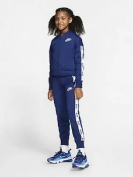 Boys, Nike Sportswear Tricot Tracksuit - Navy/White, Size S, 8-10 Years