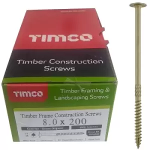 Timco Exterior Timber Wafer Construction Screws - 8.0 x 200 (50 pack)