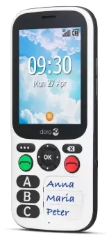 Doro 780X 7.11cm (2.8") 117g Black, White Feature phone