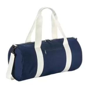 Bagbase Original Barrel Bag (One Size) (French Navy/Off White)