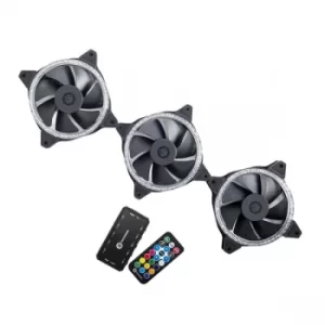 Bitspower Touchaqua Notos Xtal 120 Digital RGB 1800rpm Fan Triple Pack- 120mm